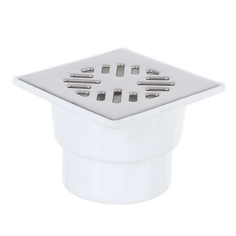 Трап ПП Дн 110 нерж. 150х150 верт.выпуск