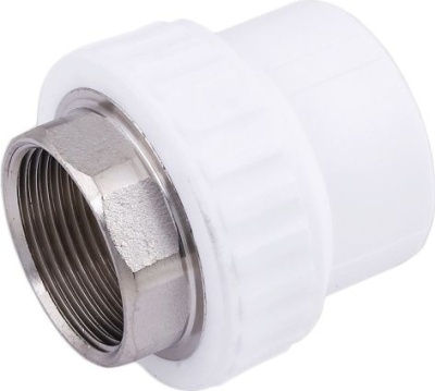 Муфта ПП комб. ВР под ключ 63х2 бел., АВЕРС ГК