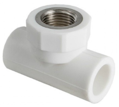 Тройник ПП комб. с ВР 20х1/2" бел. Tebo, АВЕРС ГК