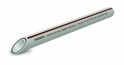 Труба ПП Fiber basalt plus 20x2,8 серая Ekoplastik, АВЕРС ГК
