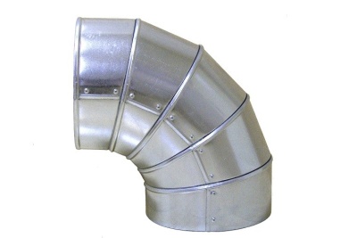 Кожух оцинкованный отвод 196/90, АВЕРС ГК