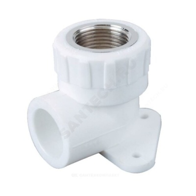 Угольник устан. ПП-ВР 20-1/2" РУ10/25 бел, АВЕРС ГК