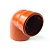 Отвод д/нар.канализ. 67гр. Дн 110 рыжий