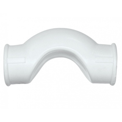 Обводное колено раструбное 20 бел. Tebo, АВЕРС ГК