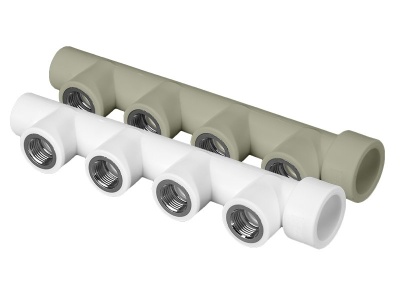 Коллектор ПП резьбовой 32/4х1/2" белый FD, АВЕРС ГК