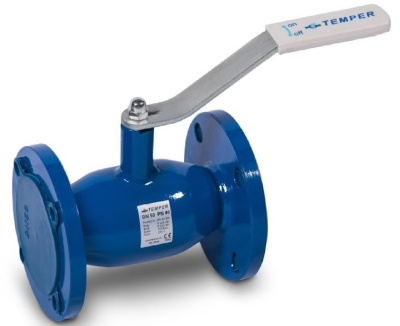 Кран ст. с нерж. шар.  Ду40/32 РУ40 фланц. 165мм, АВЕРС ГК