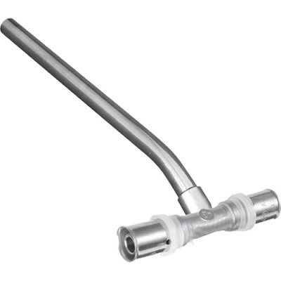 Трубка Т-образная для подключения радиартора 20х250х20 пресс ALT-P, АВЕРС ГК