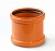 Муфта д/нар.канализ. Дн 110 надвижная рыжая