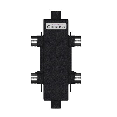 Гидравлический разделитель GR-60-25 60 кВт, G1", сталь, монтаж. к-т K.TGR, Gidruss арт. 11 00060 03, АВЕРС ГК