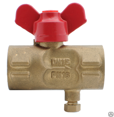 Кран 11Б27п(м)1+Маев. под ман. ДУ15 Ру16 G/M бабочка, АВЕРС ГК