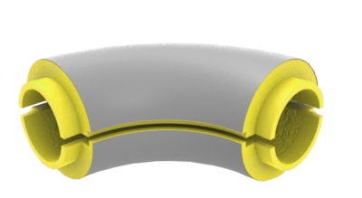 Отвод ППУ фольгир. 133х40, АВЕРС ГК