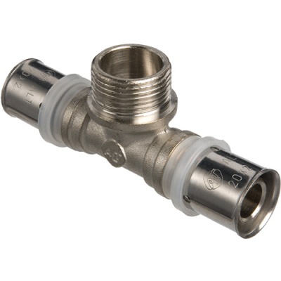 Тройник 20х1/2" с НР пресс ALT-P, АВЕРС ГК