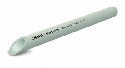 Труба ПП Stabi plus (алюм.) 32x4,4 серая Ekoplastik, АВЕРС ГК