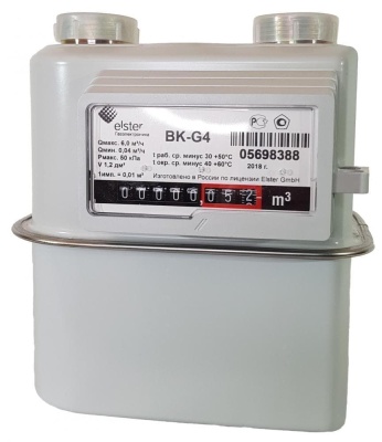 Счетчик газа BK G4 правый, АВЕРС ГК